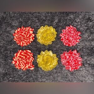 Set of 6 Handmade Hair Clips